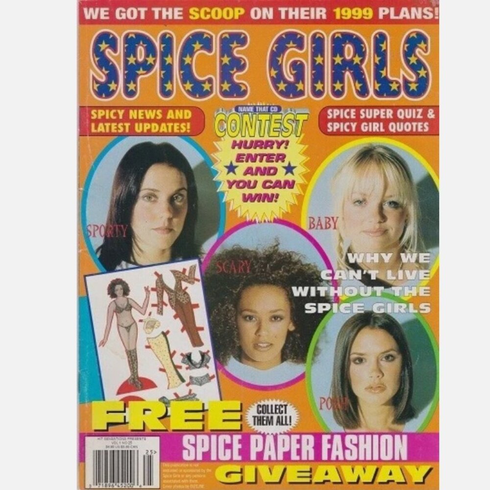 Spice Girls HIT SENSATION Magazine no 25 Melanie C Mel B Emma Bunton Victoria B